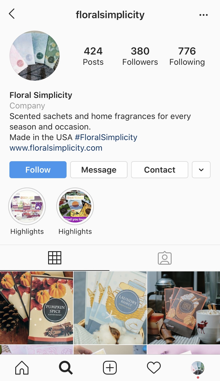 Floral Simplicity Instagram Feed Floral Simplicity Social Media Marketing Instagram